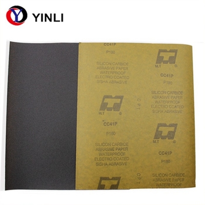2000 Grit Rectangle Silicon Carbide Sandpaper For Metal Kraft Paper Back