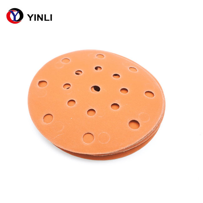 Self Adhesive 6 Inch Round Sandpaper Abrasive Sanding Discs 150mm Ceramic Material